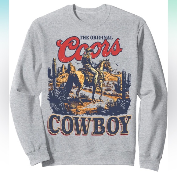 Port and Company Other - The Original Coor Cowboys Western Country Cowhide Riding Sweatshirt